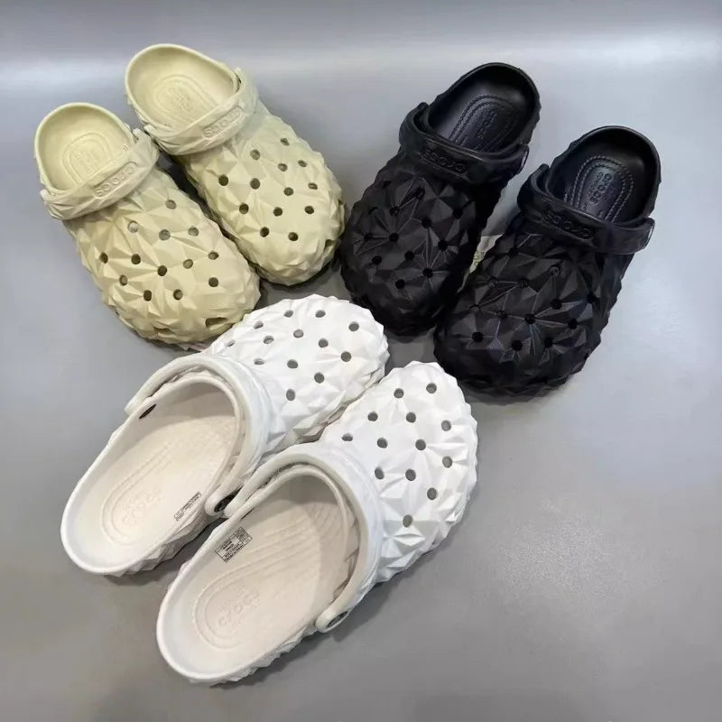 Durian couple hole shoes big men summer classic outdoor wear beach toe breathable women's slippers anti slip