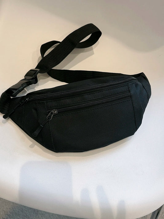 Sports Fanny Pack – Large Crossbody Bag for Running, Travel & Workout – Hands-Free Phone & Wallet Waist Pack