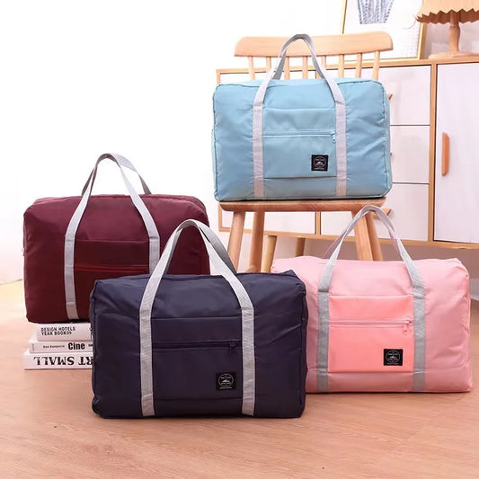 Travel Handbag, Luggage Bag, Travel Storage Bag, Large Capacity Single Shoulder Airplane Bag, Women's Waterproof Folding Bag