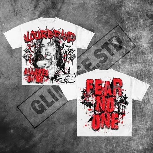 2025 casual streetwear y2k tops letter graphic t shirts oversized t shirt goth men clothing Harajuku high street gothic new