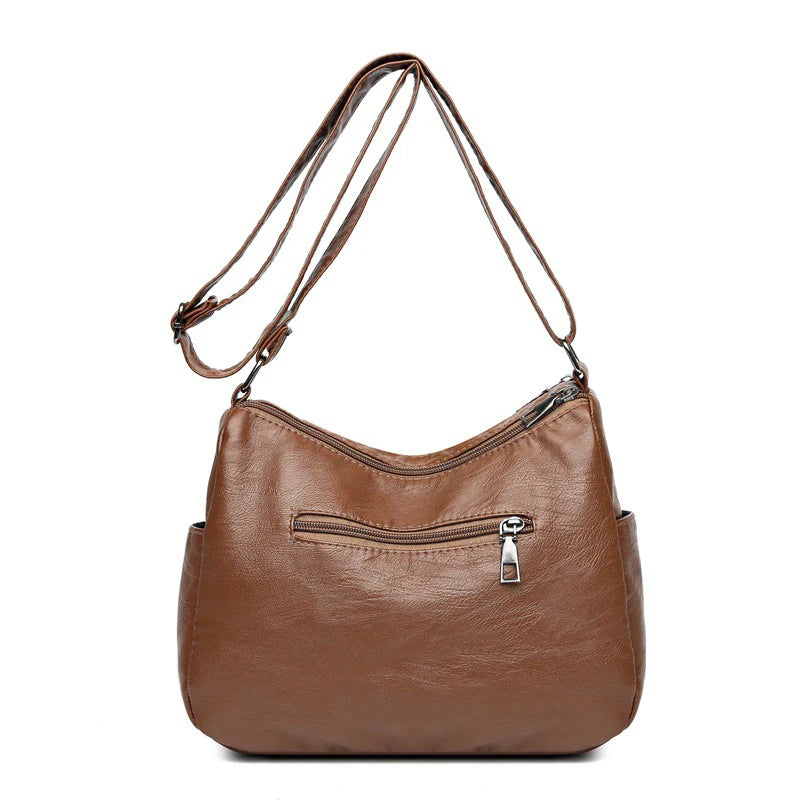 Vintage Pu Leather Luxury Purses and Handbags High Quality Women's Bag Design Multi-pocket Ladies Crossbody Shoulder Bags
